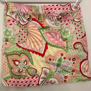 Melly M Colorful Paisley Mini Skirt